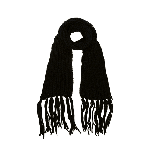 [0107] BUFANDA DE LANA TEJIDA CON FLECOS