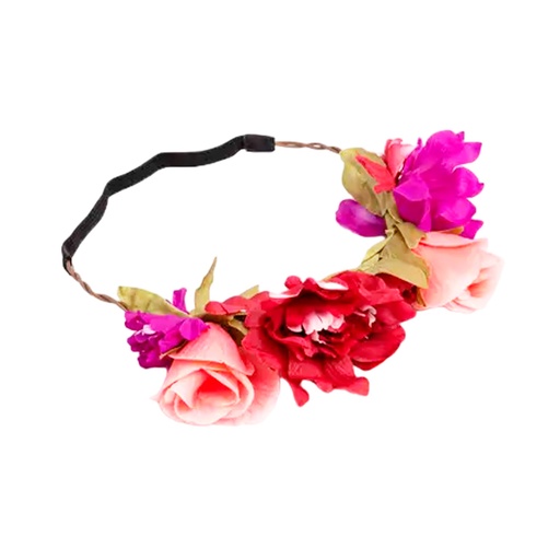 [26321] VINCHA ELASTICA CON FLORES